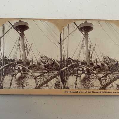 General View of the Wrecked Battleship Maine