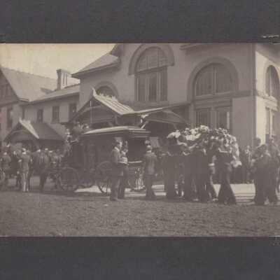 Body of President McKinley Arriving at Fort Wayne Station