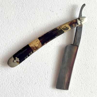 Razor with image of William and Ida McKinley