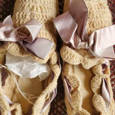 Slippers made by Ida McKinley