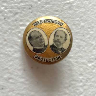 "Gold Standard Protection" McKinley and Hobart pin