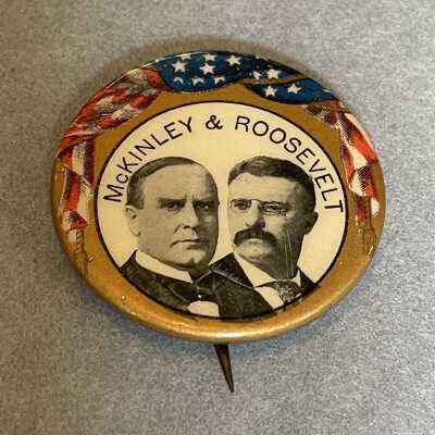 McKinley & Roosevelt Pin