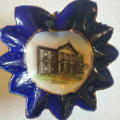 Glass candy dish