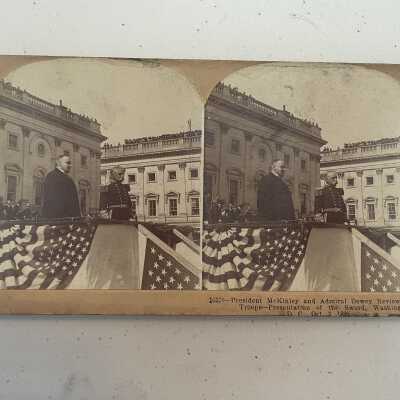 McKinley and Admiral Dewey Reviewing the Troops
