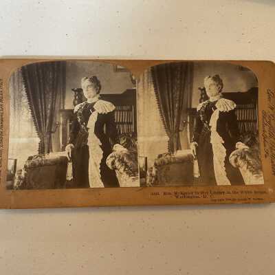 Mrs.McKinley in her Library