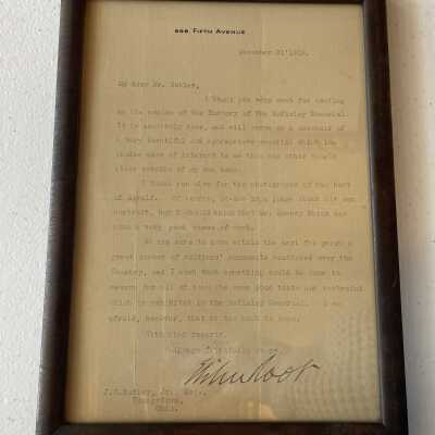 Letter from Root to Butler