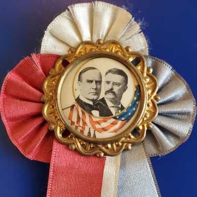 McKinley and Roosevelt Campaign Ribbon