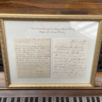 Letter Describing Ownership of Piano
