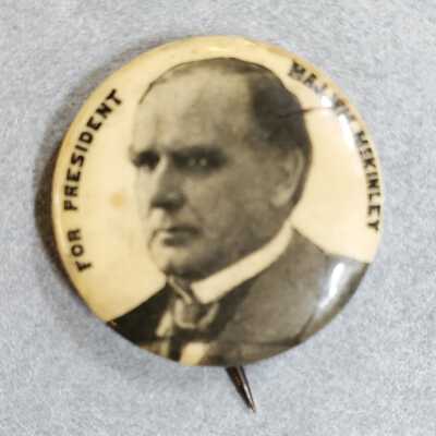 Maj. William McKinley Campaign Pin