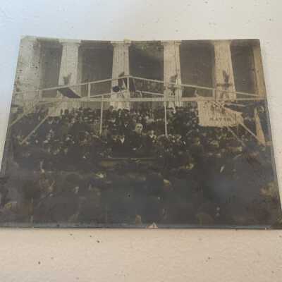 Photograph of Governor McKinley and Letter