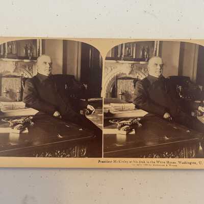 McKinley at his Desk