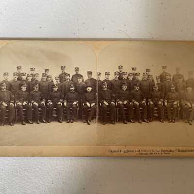 Captain Higginson and Officers of the Battleship "Massachusetts".