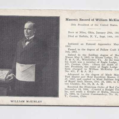 Masonic Record of William McKinley