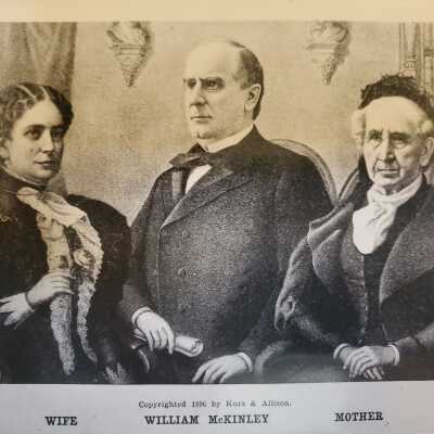 President McKinley, Ida McKinley,and Mother Nancy McKinley