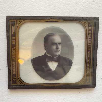 Glass Plate Photograph of McKinley