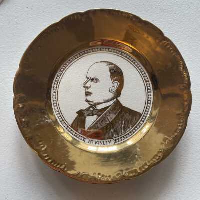 McKinley Commemorative Gold Plate