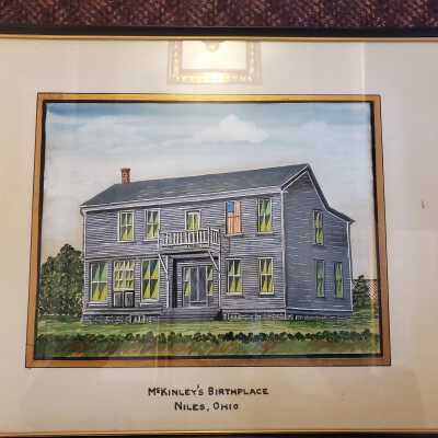 Watercolor painting of McKinley Birthplace