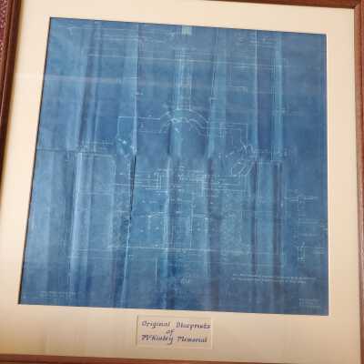 Original Blueprint of McKinley Memorial