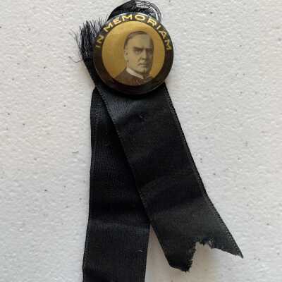 Gold and Black McKinley Memoriam Pin