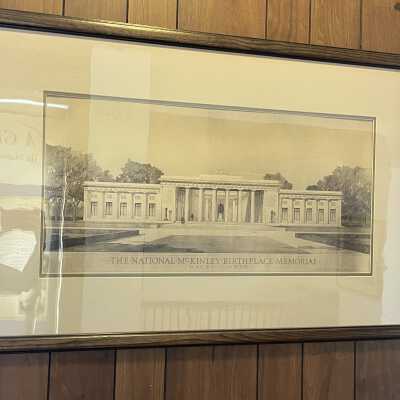 Architect's Drawing of McKinley Memorial
