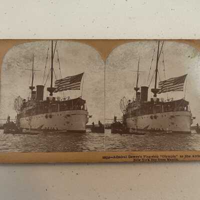 "Olympia" Arriving in New York Bay