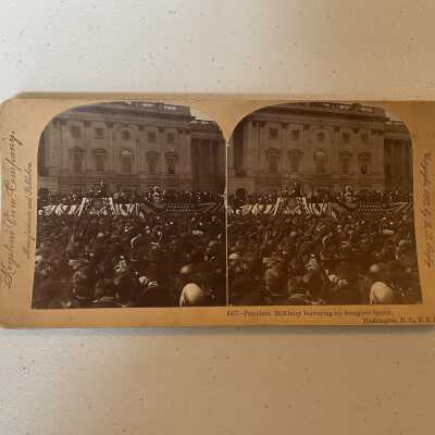 President McKinley Delivering his Inaugural Speech