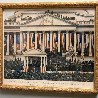 Second Inauguration of William McKinley Delivering his Address