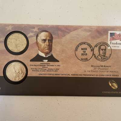 McKinley $1 Coin Cover