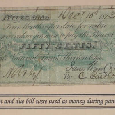 Scrip from Panic of 1873