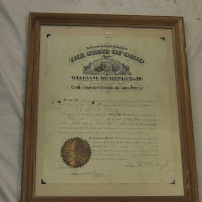 Signed resolution by Gov. McKinley regarding W. H. H. Wertz.