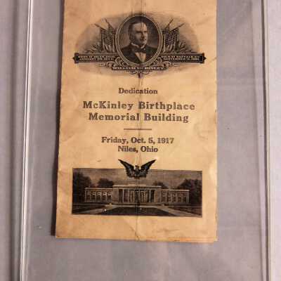 Program from Memorial dedication ceremony