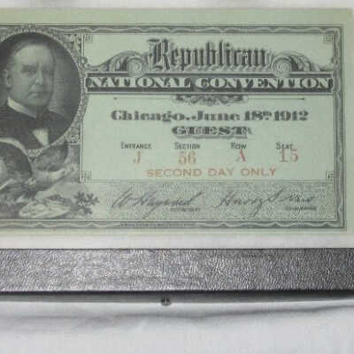 Ticket to National Republican Convention 1912