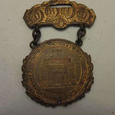 Ohio N.A.L.C. and L.A. 1907 convention medal.