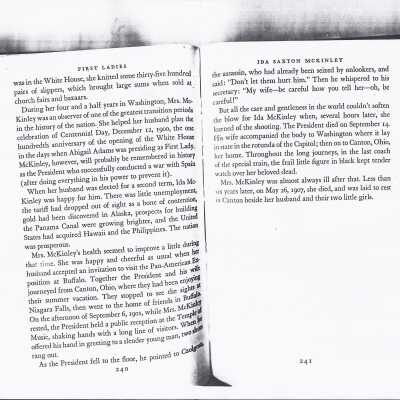 Ida Saxton McKinley, page 3.