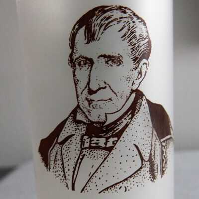 W.H. Harrison Commemorative glass