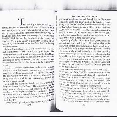 Exerpts from "Ida Saxton McKinley."