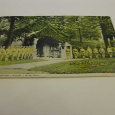 Vault at Westlawn Cemetery, Canton, Ohio Postcard