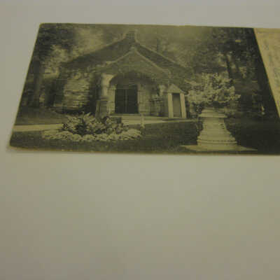 The McKinley Vault, West Lawn Cemetery, Canton O. Postcard 4606