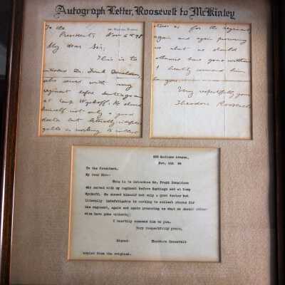 Letter from Roosevelt to McKinley.