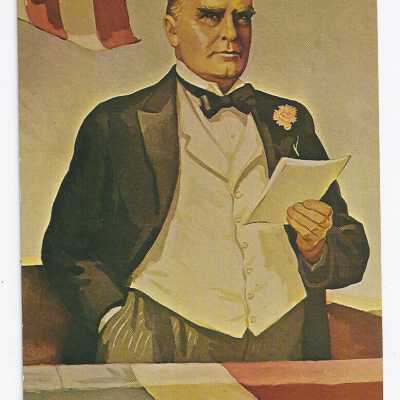 William McKinley 25th President of the United States Addressing Admirers at the Pan-American Exposition Buffalo, NY September 5, 1901.