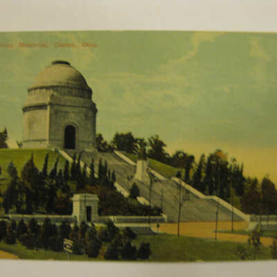 National McKinley Memorial with Portraits of Pres. and Mrs. McKinley, Canton, Ohio