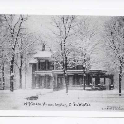 McKinley Home in Canton, Ohio in Winter Blank HH