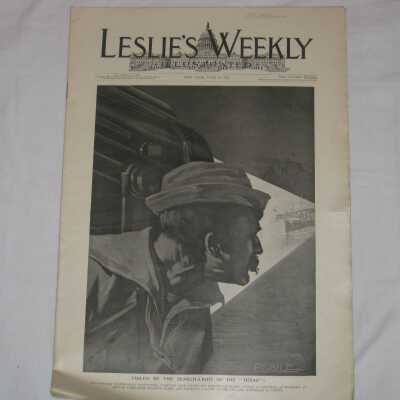 Leslie's Weekly Illustrated, Vol. LXXXVI No. 2231, Foiled By The Search = Light Of The 'Texas'.