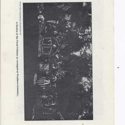 Supplement from the Canton Repository that has images floral tributes sent from various people and groups after the death of President McKinley along with an image of the White House conservatory.