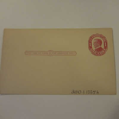 McKinley Unused One Cent Postcard.