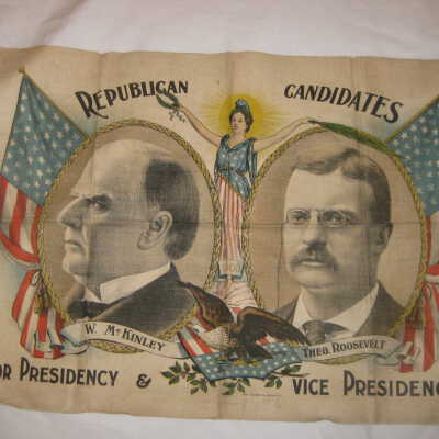 McKinley and Roosevelt Banner