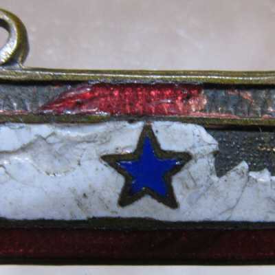 Blue star pin