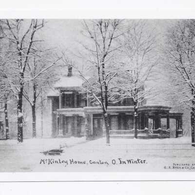 McKinley Home in Canton, Ohio in Winter Blank II