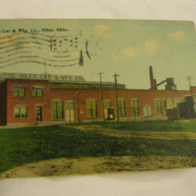 Postcard of the Niles Car and Manufacturing Company, Niles, Ohio