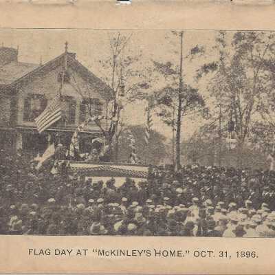 William McKinley's Home During Flag Day.